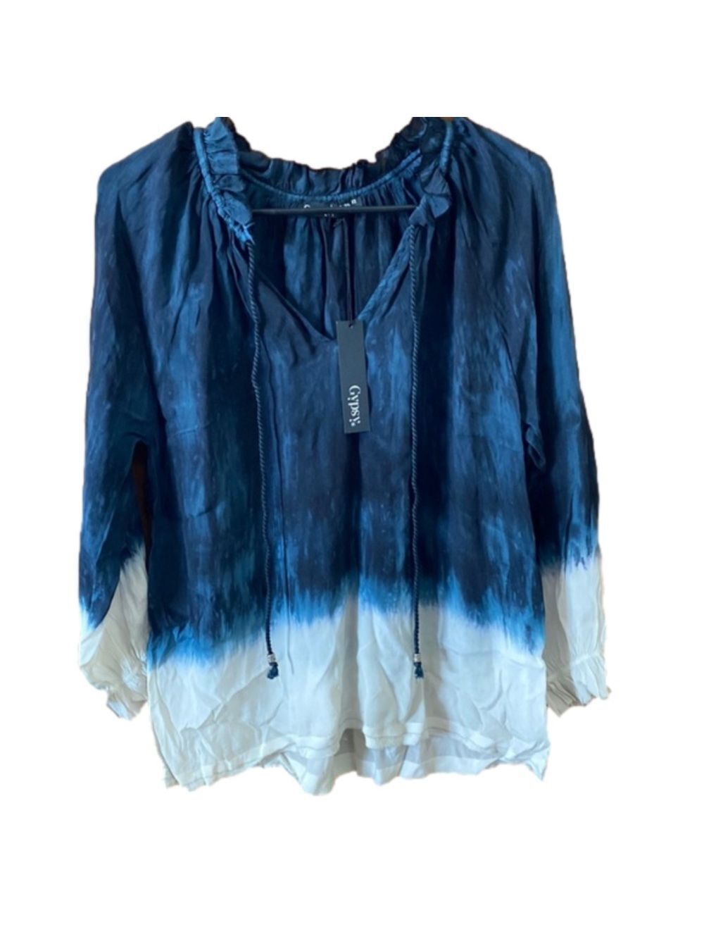 Anthropologie Gypsy 05 Global Village Tie Dye Blouse